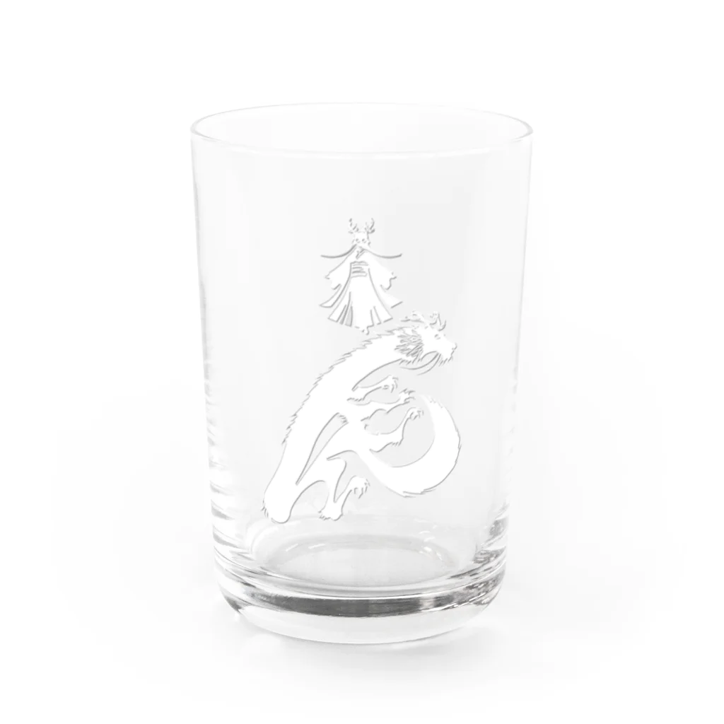 流戸家の製作所の辰年辰姫ホワイト Water Glass :front