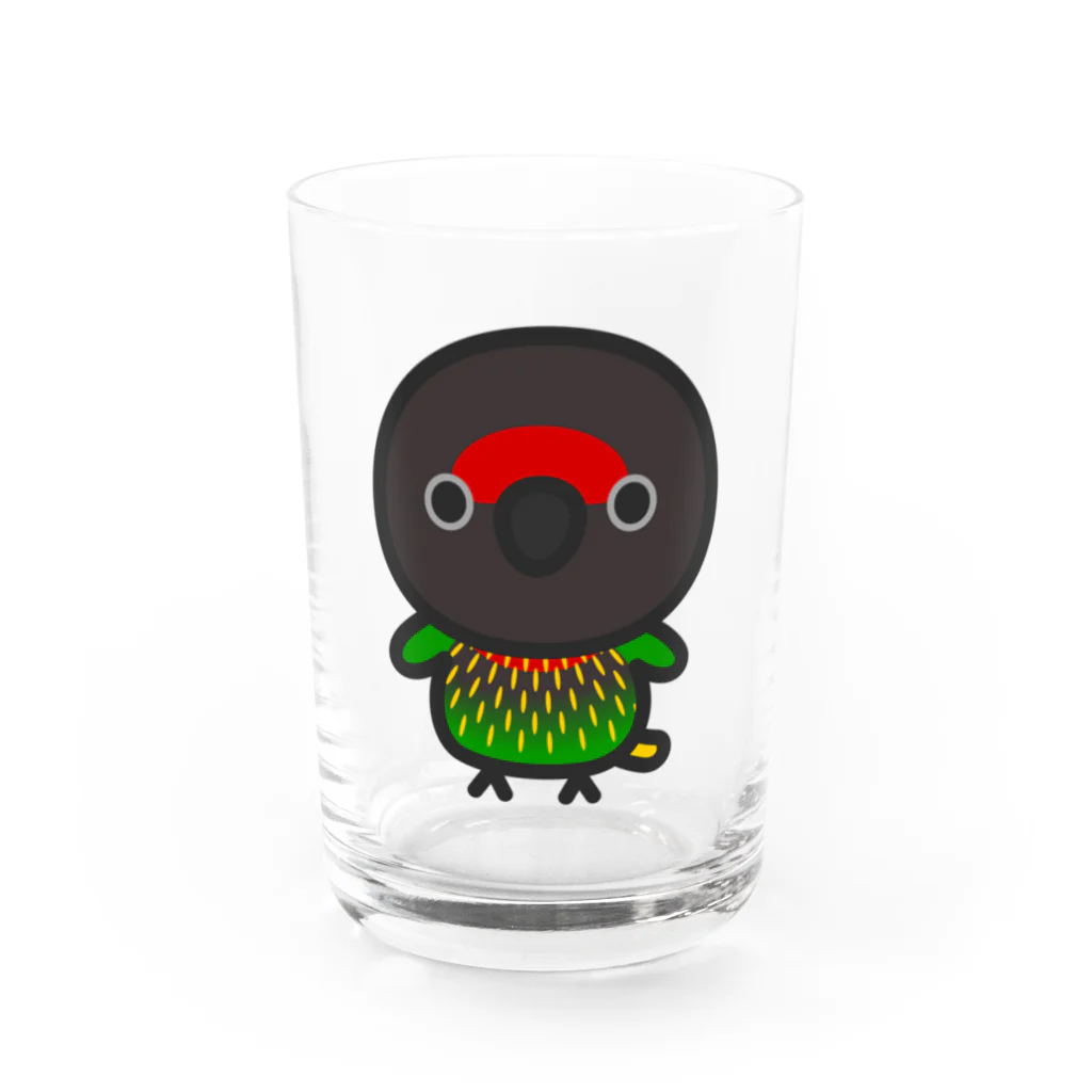 いんこ屋堂のキスジインコ Water Glass :front