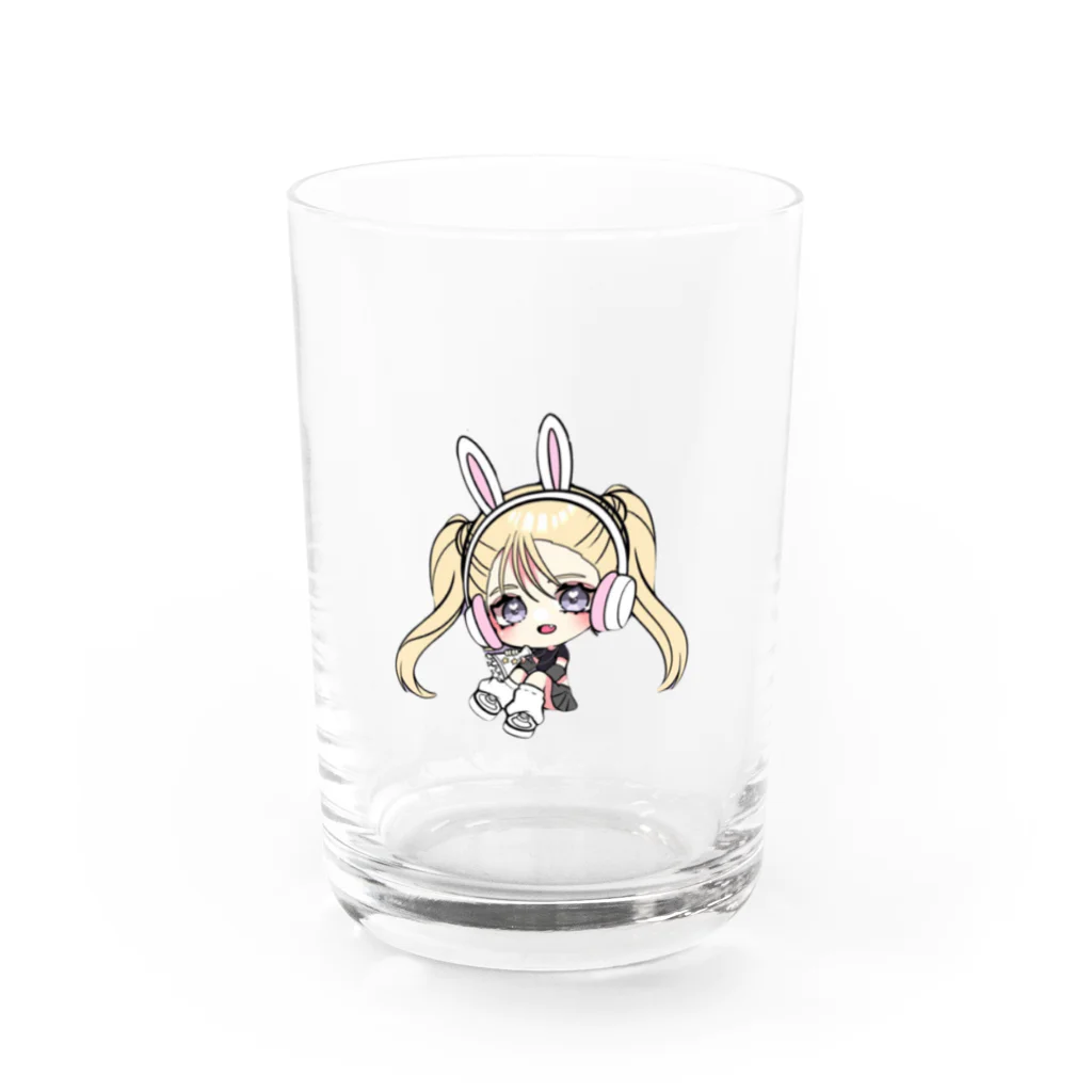 ☪︎ 𝒉 𝒊 𝒊 -ﾁｲ-@ASMRギャルのちびGALASMR Water Glass :front