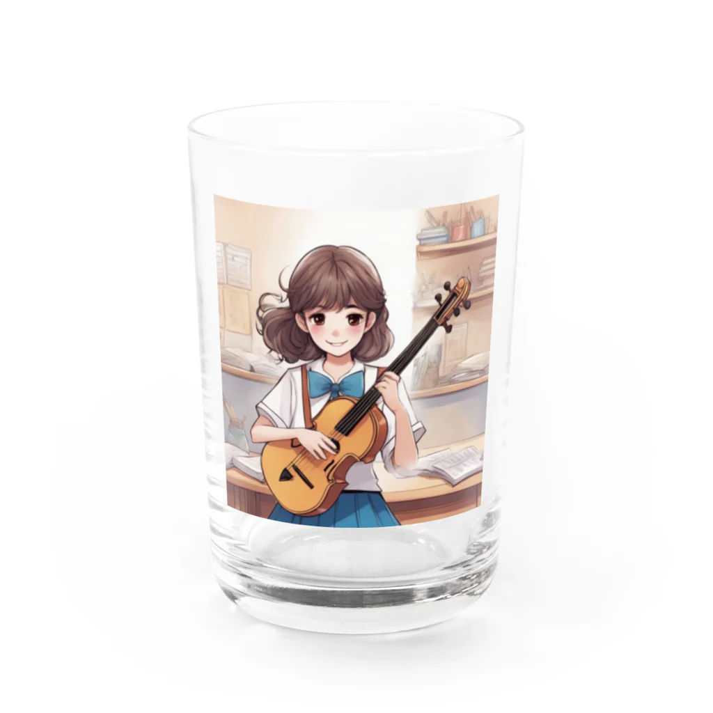 ほっこり絵音舎の弾き語りのワコちゃん Water Glass :front