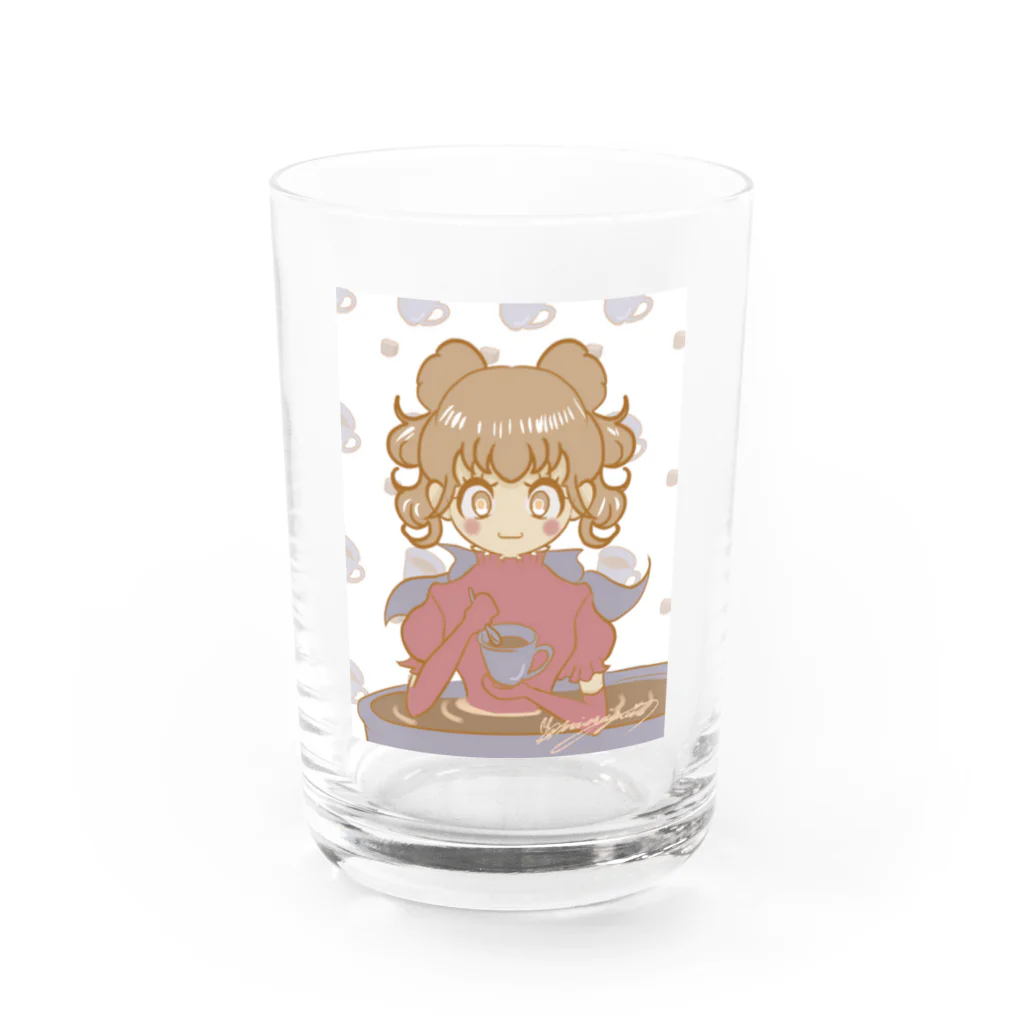 maimaiスネイルのTea Time  Water Glass :front