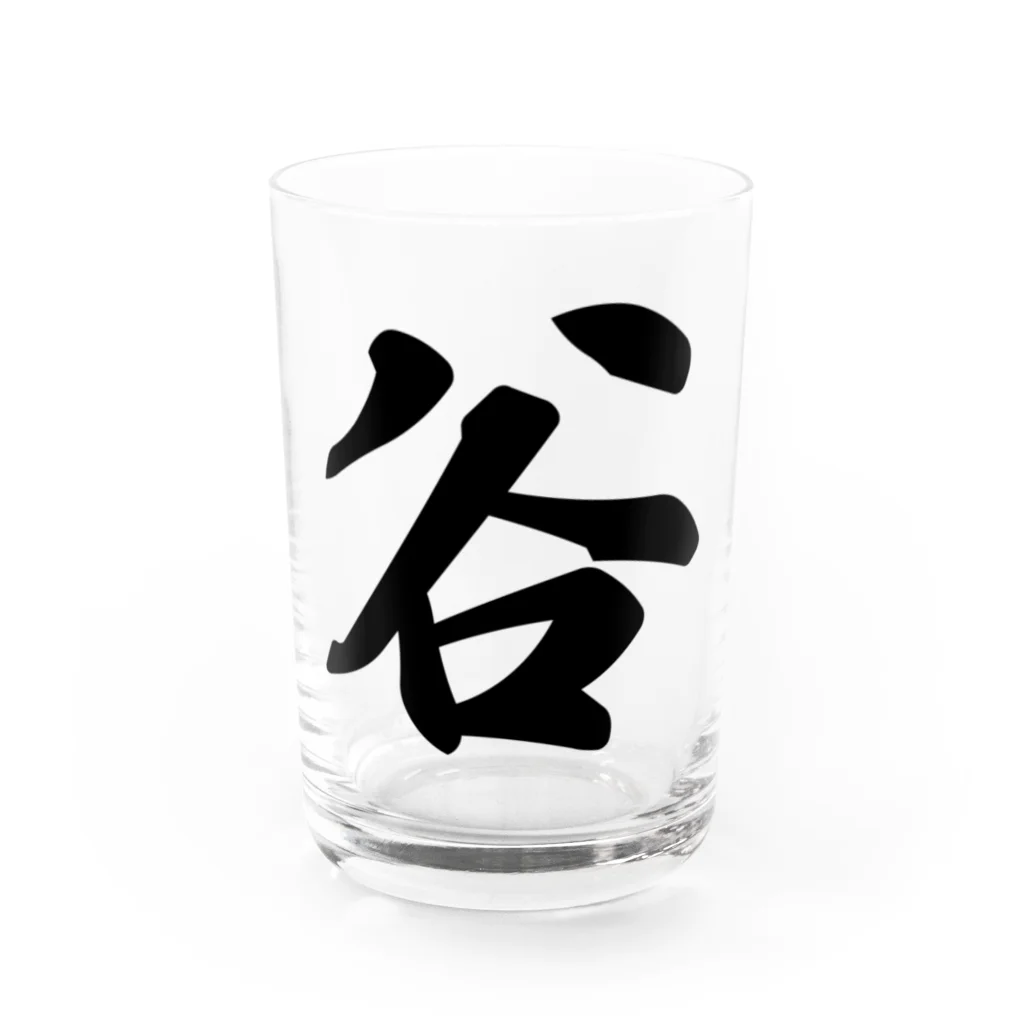 着る文字屋の谷 Water Glass :front