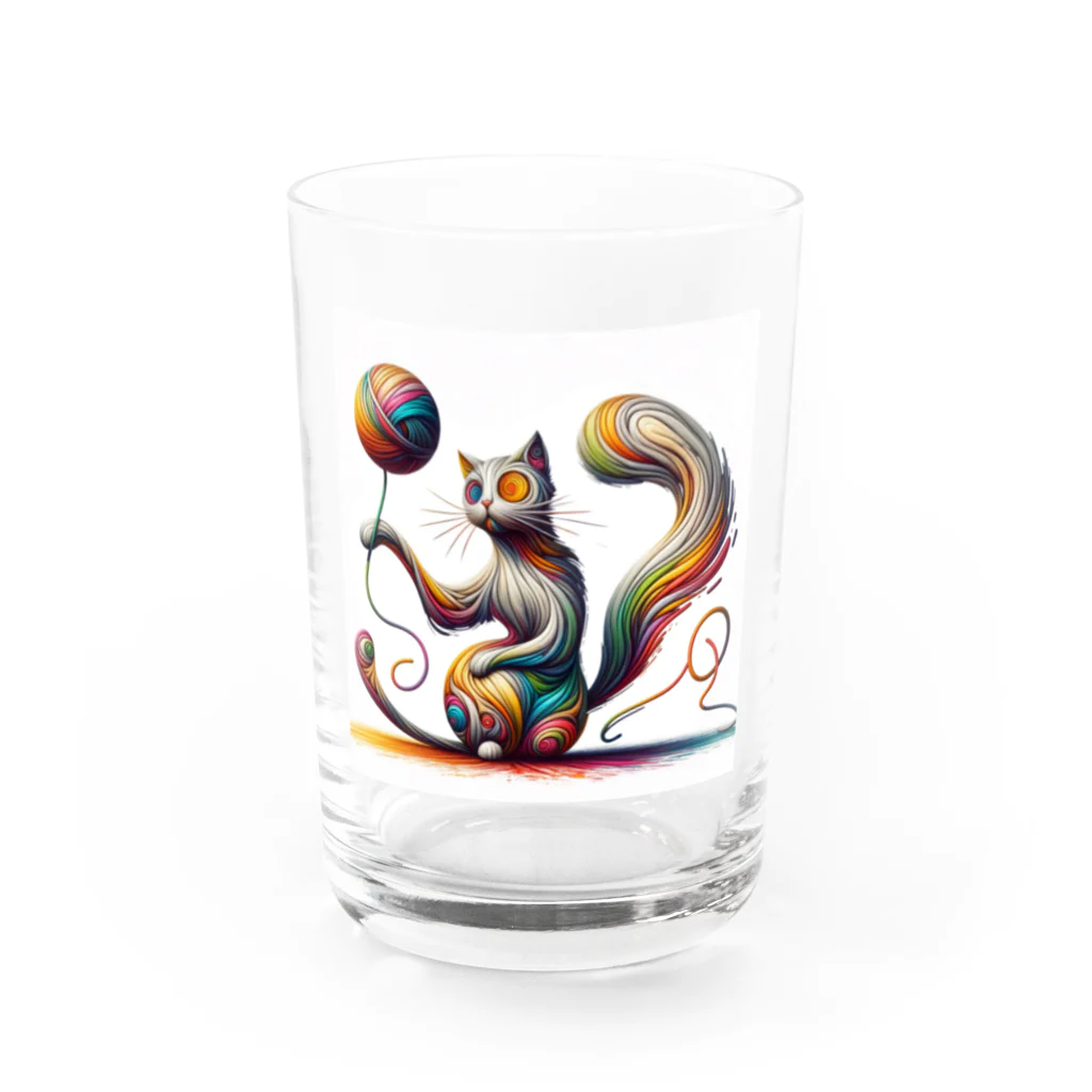 宇宙猫の宇宙猫01 Water Glass :front