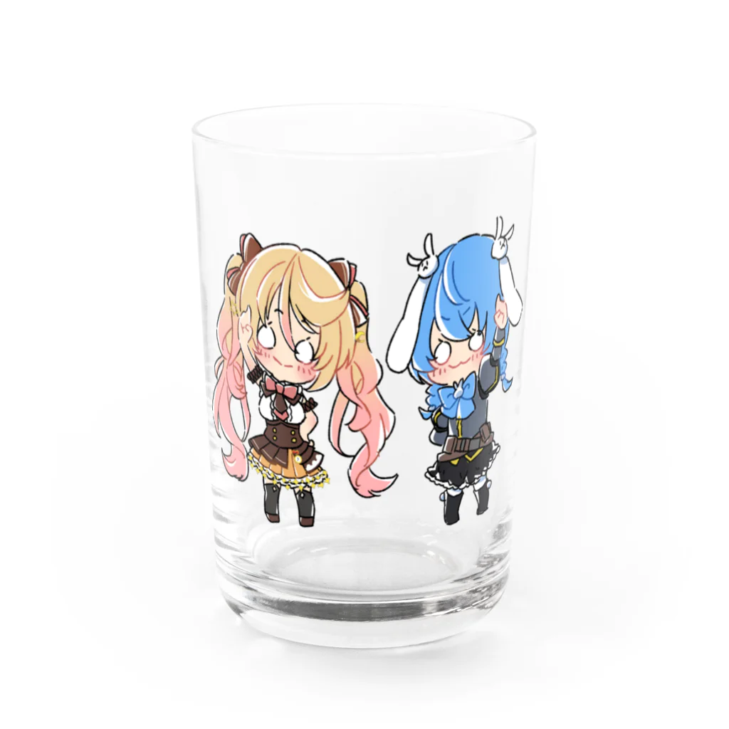 usabit.のぐっず屋さんのななゆ+うさぎガンマン Water Glass :front