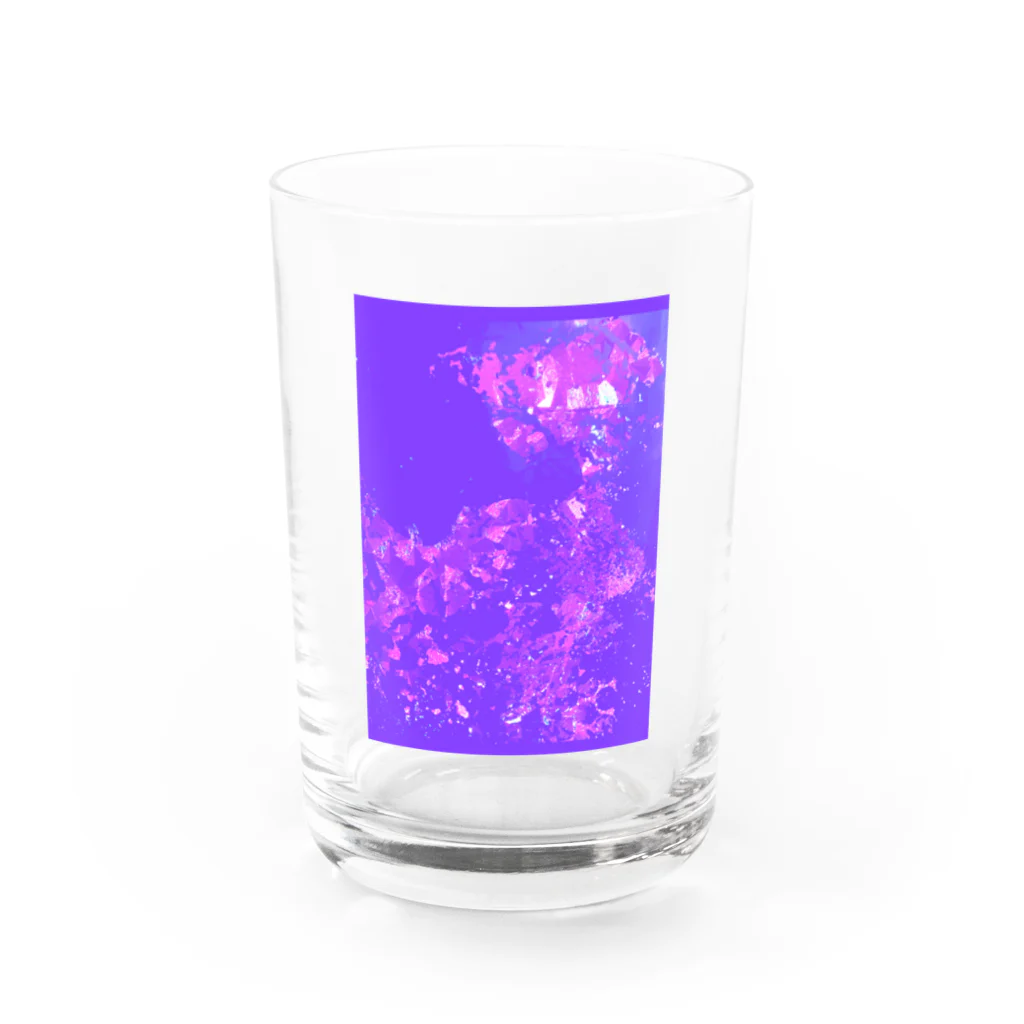 チカラisパワーのパープルギャラクシー Water Glass :front