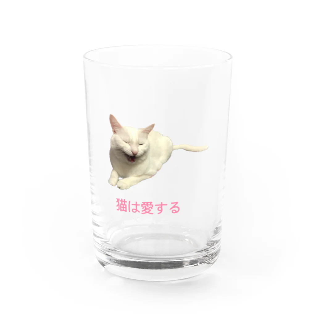 オロシアン2世の猫は愛する Water Glass :front