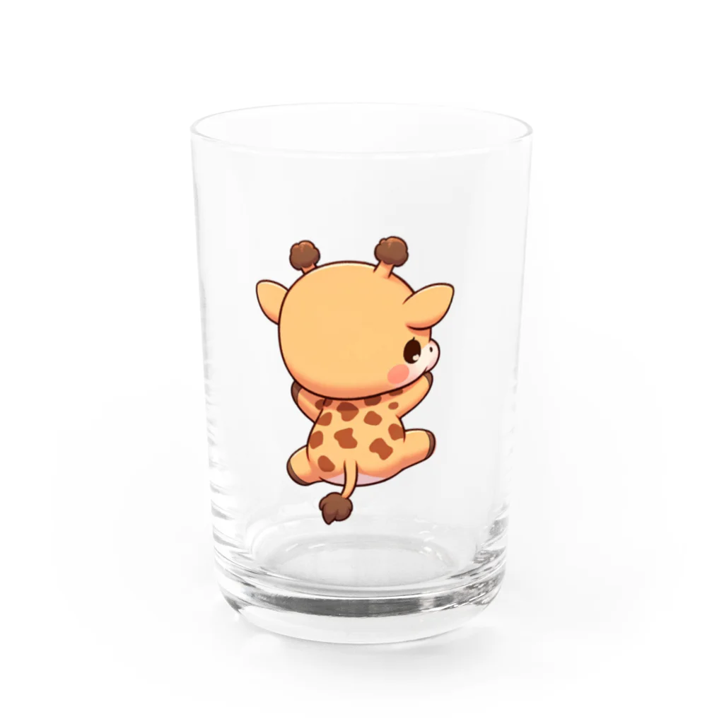 ゆづるの首を使わないキリン Water Glass :front