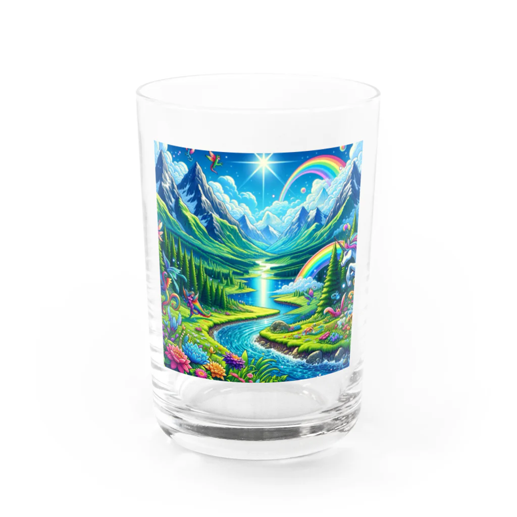 タマちゃんの秘密の妖精の谷 Water Glass :front