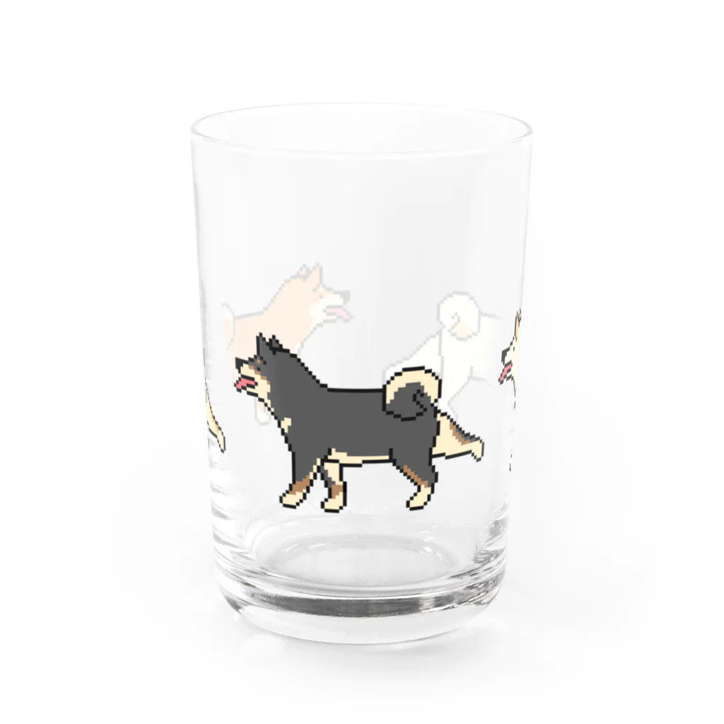 yuNN3のドット絵 ３柴キック Water Glass :front