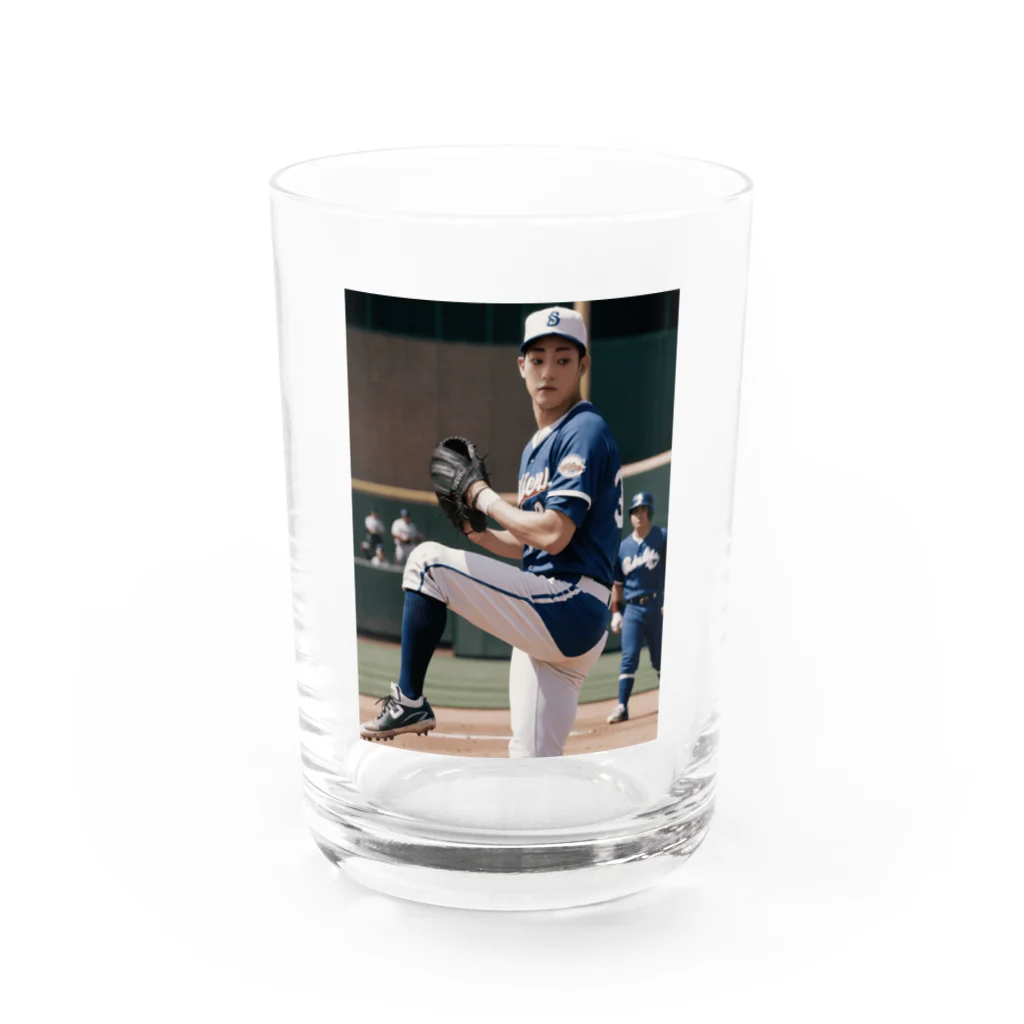 りん　チャンネルのAI野球 Water Glass :front