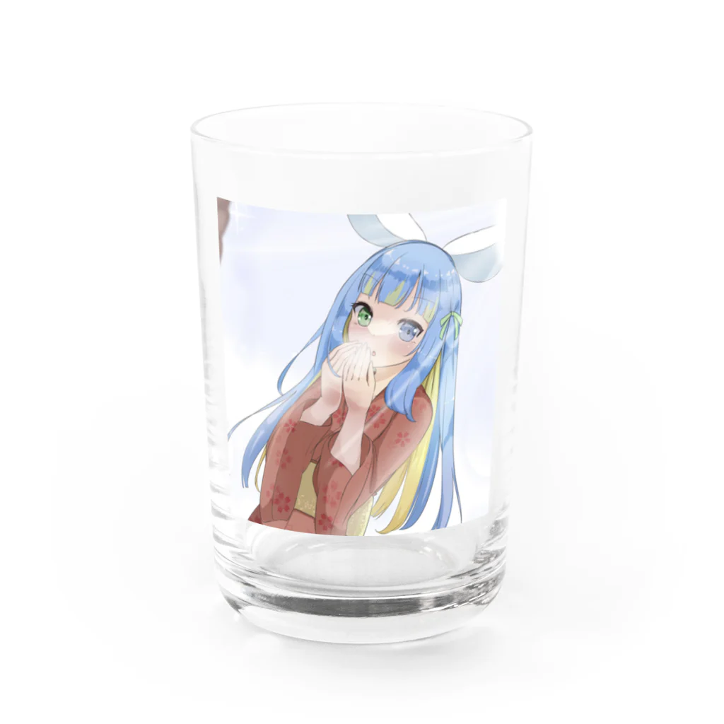 sizukunosoraの着物雫さん 初詣 Water Glass :front