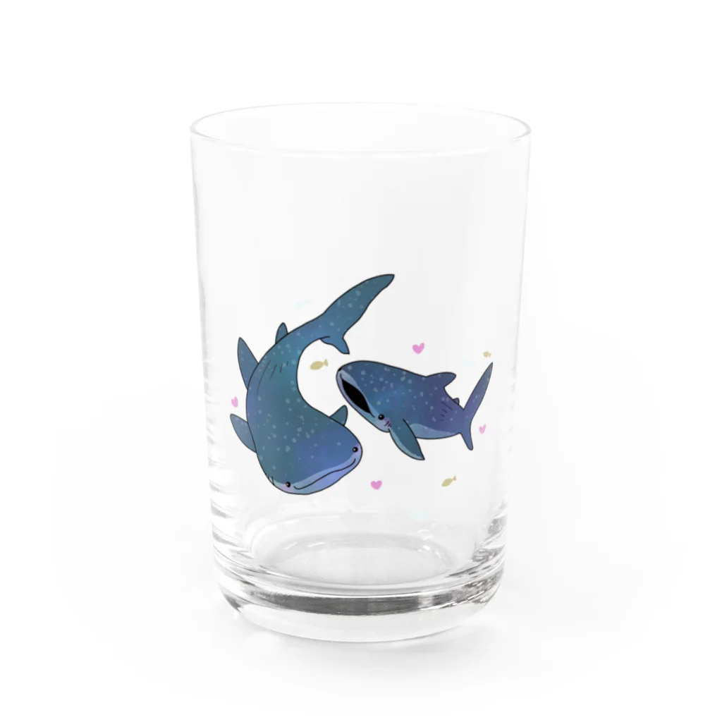 じゅごんの部屋のジンベエブラザーズ Water Glass :front