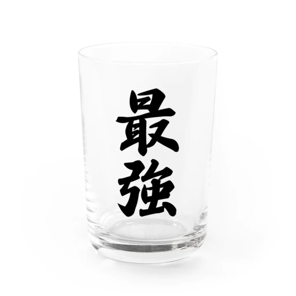 着る文字屋の最強 Water Glass :front