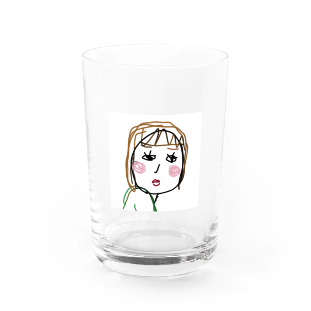 ごまめのうちのおかん Water Glass :front