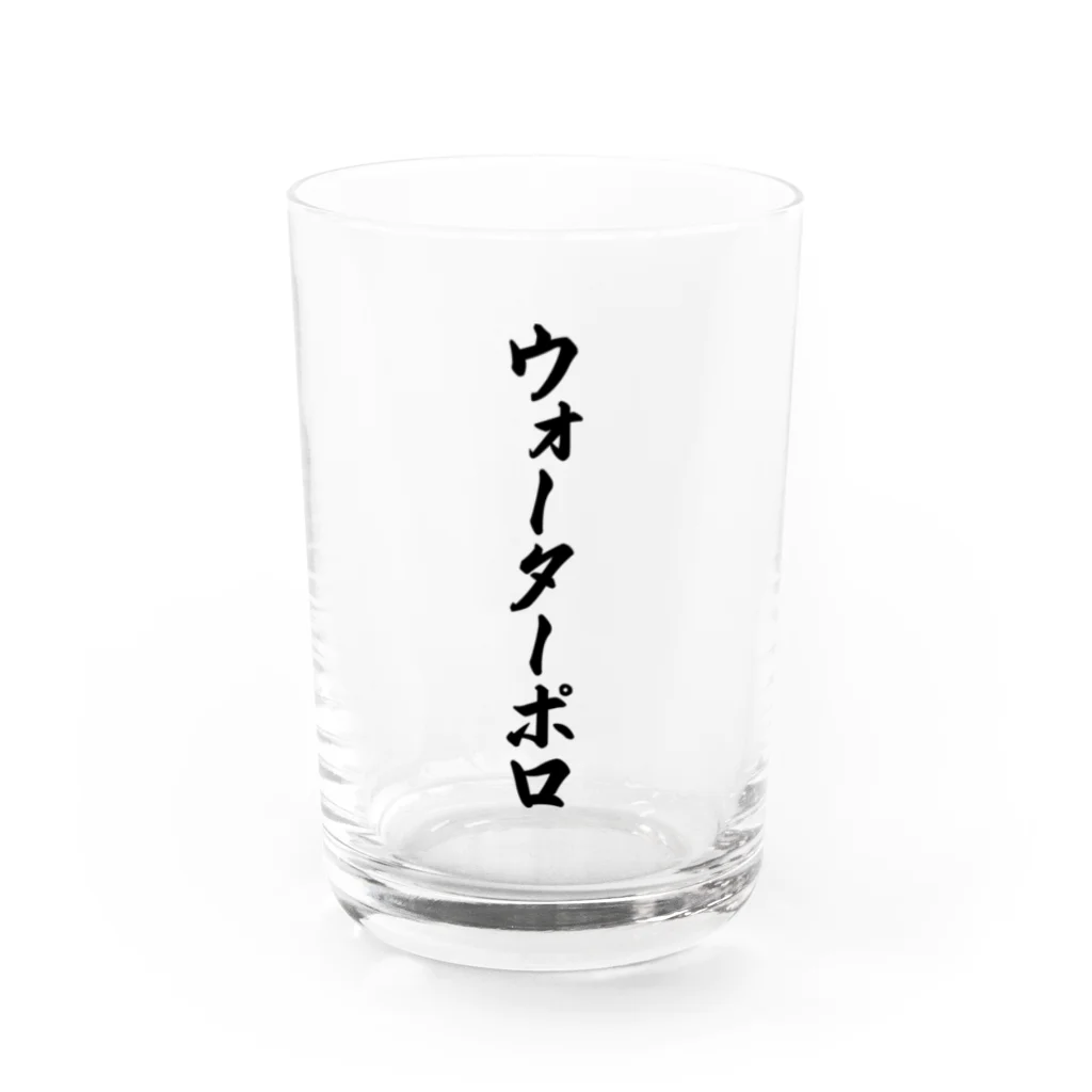 着る文字屋のウォーターポロ Water Glass :front