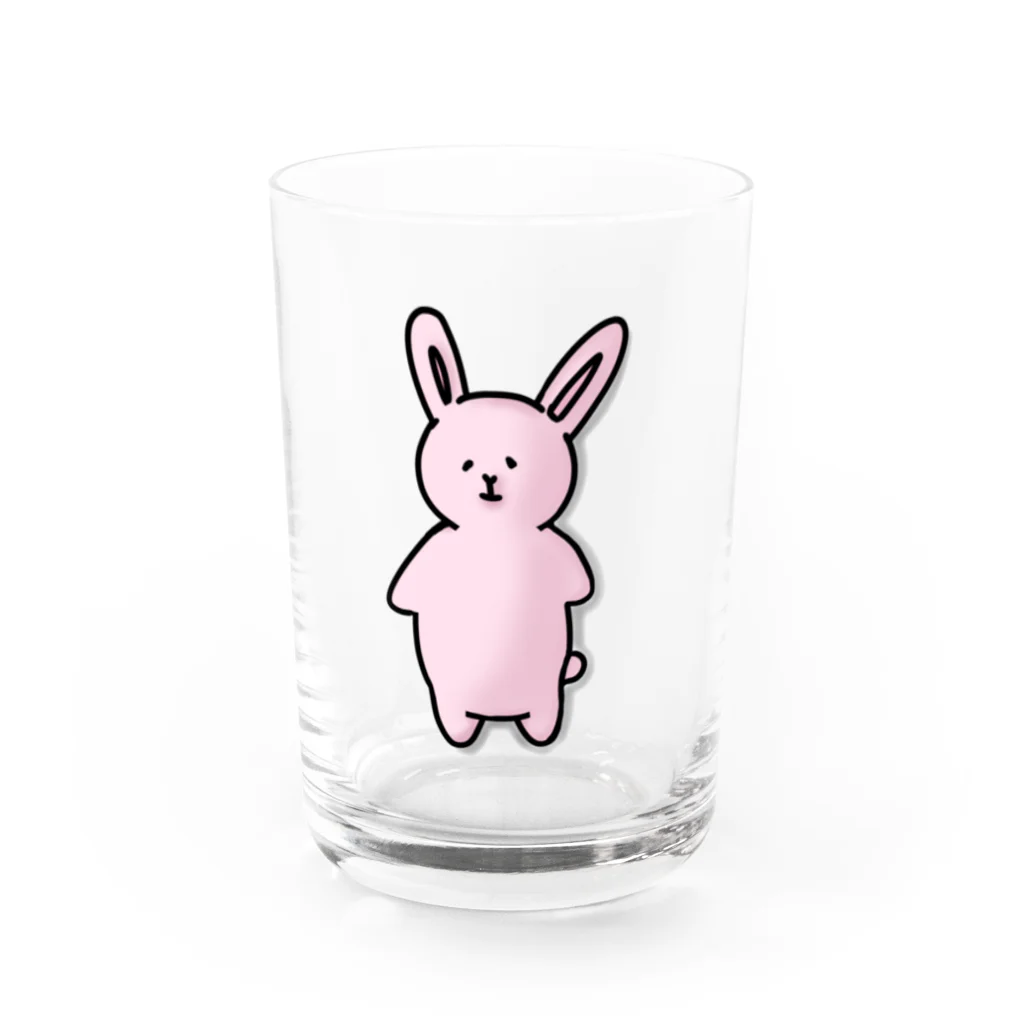 みつまめこshopのポテっとうさぎ Water Glass :front