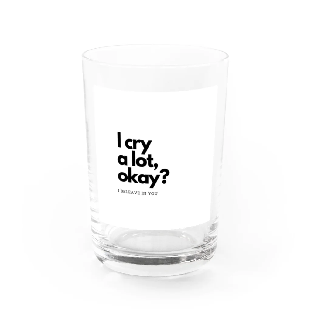 everyday offのI cry a lot,okay? Water Glass :front