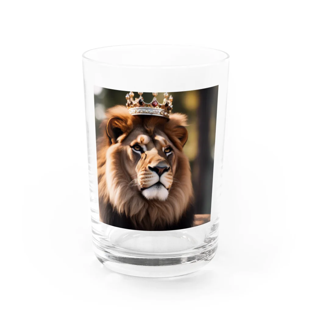 Mint3110-factoryの🦁ライオンキング(King of Lion) Water Glass :front