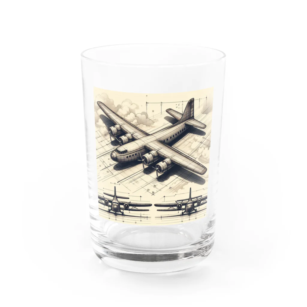 hosigareの架空の航空機 Water Glass :front