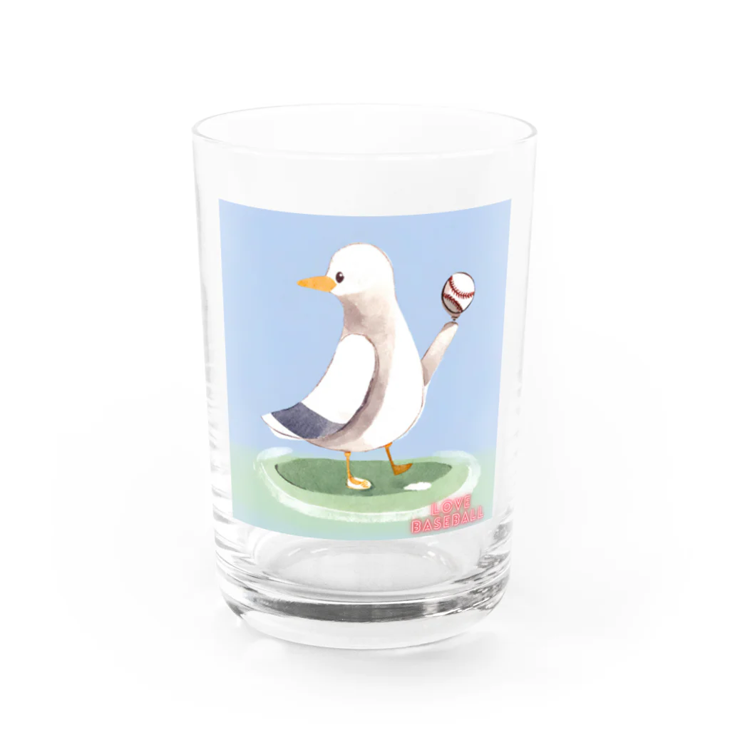 misakkeysの野球をする鴎 Water Glass :front