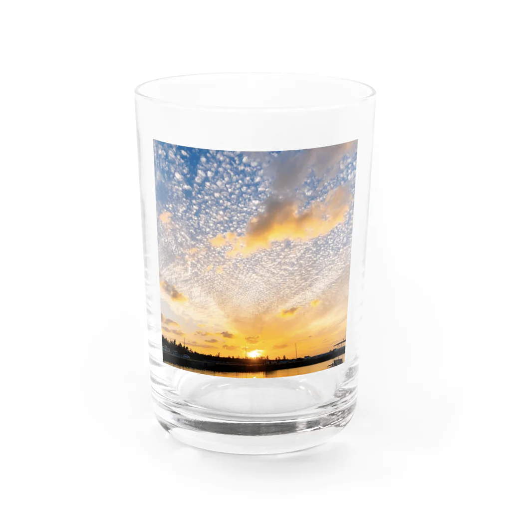 makoyama510のsummer evening Water Glass :front