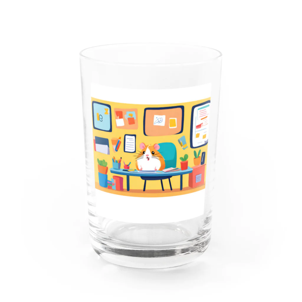 bam0508の仕事場のハムスター Water Glass :front