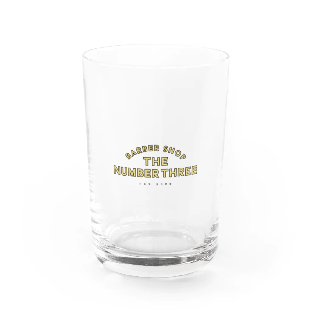tnt  apparel lineのbarber shop the number three apparel line Water Glass :front