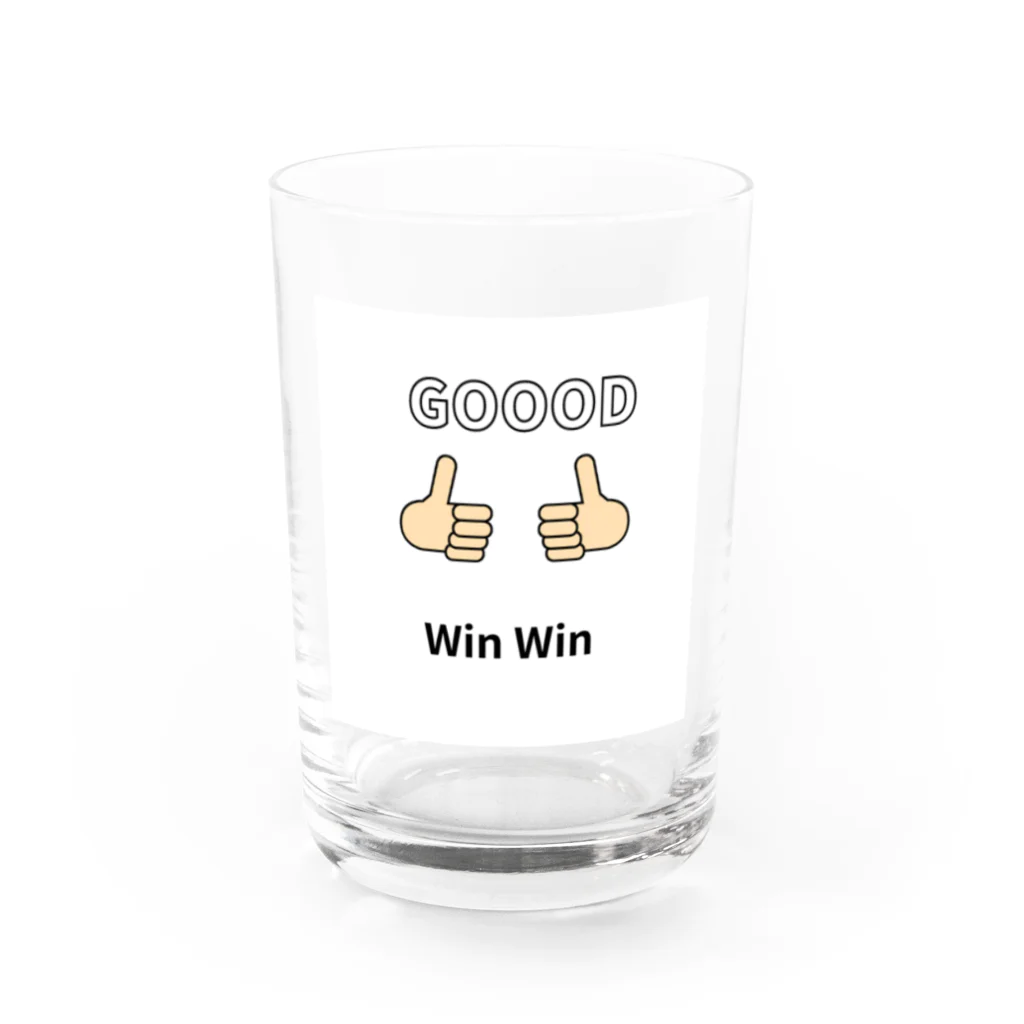 フリーダムの貴方も私も、Win Water Glass :front