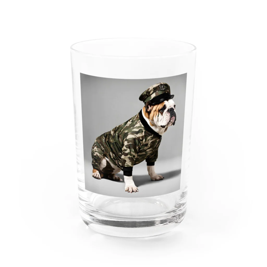 中原ひろふみのブルド軍曹 Water Glass :front