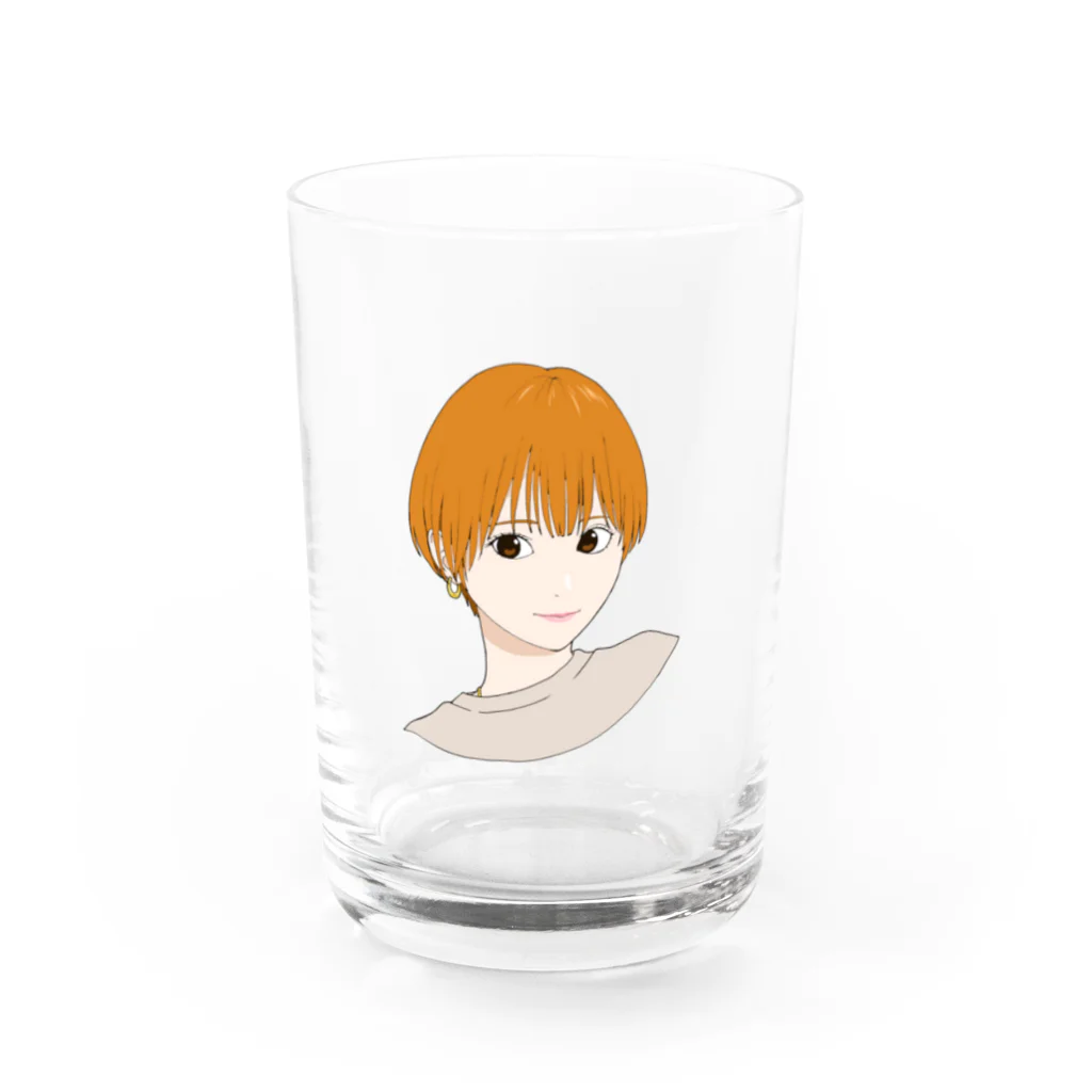 makaroni7のマッシュショート Water Glass :front