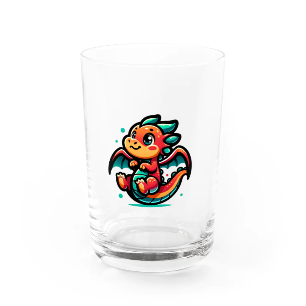 おさんぽドラ子のおさんぽドラゴンのドラ子 Water Glass :front