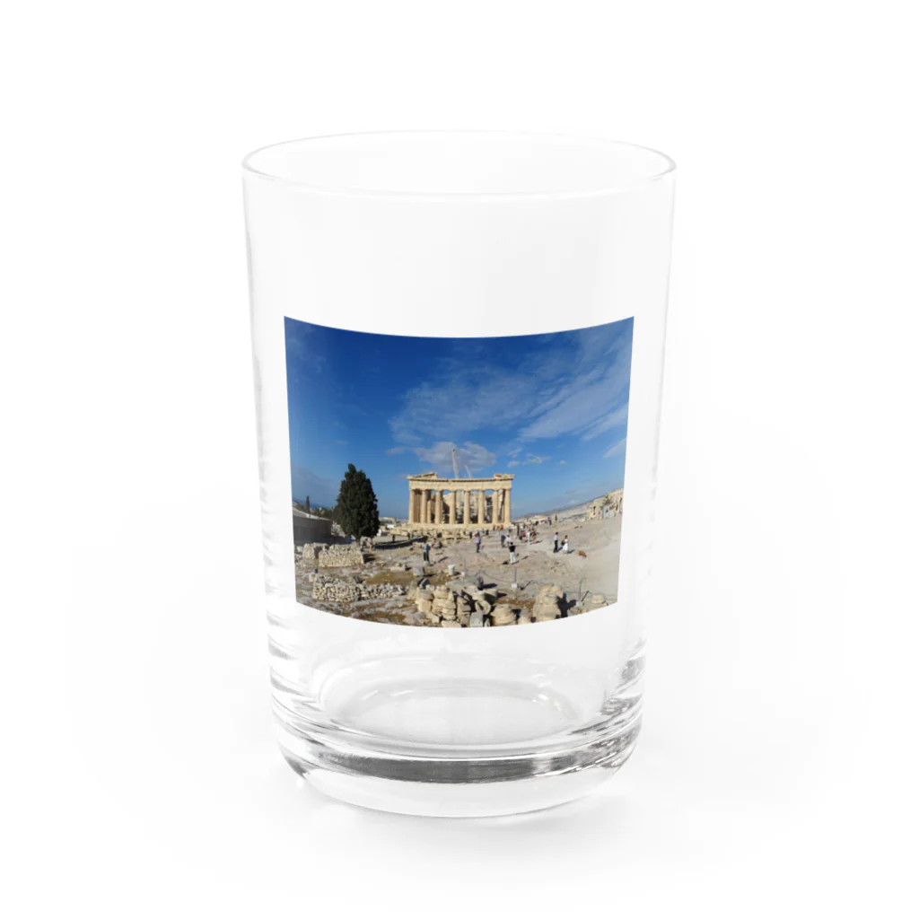 世界建築巡りのギリシャグッズ Water Glass :front