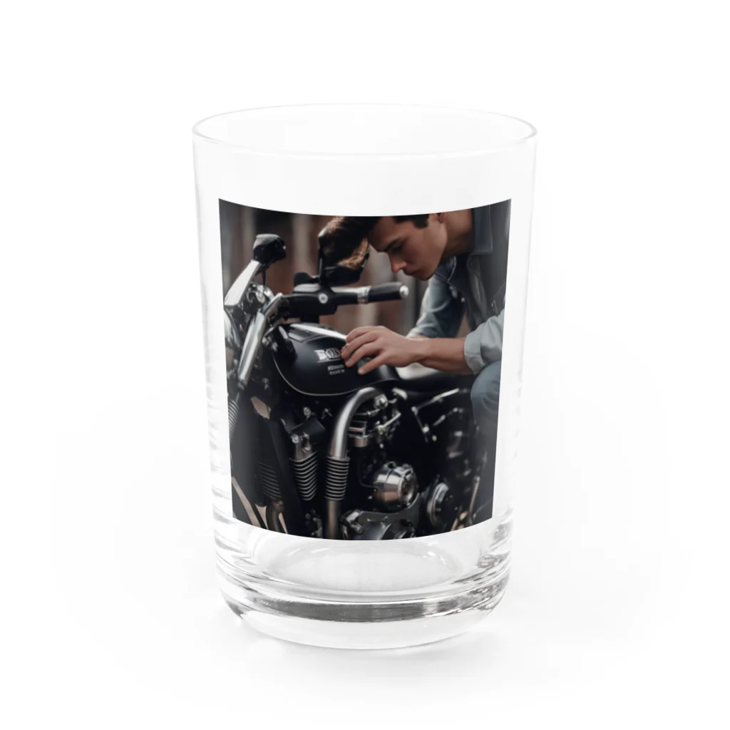 GROUND-WORKSのバイク整備 Water Glass :front