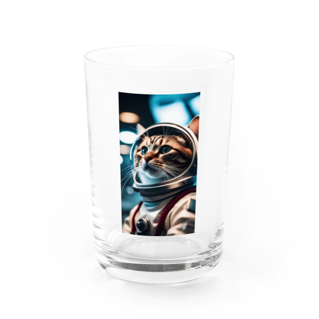 hekikiの旅立つ宇宙猫 Water Glass :front