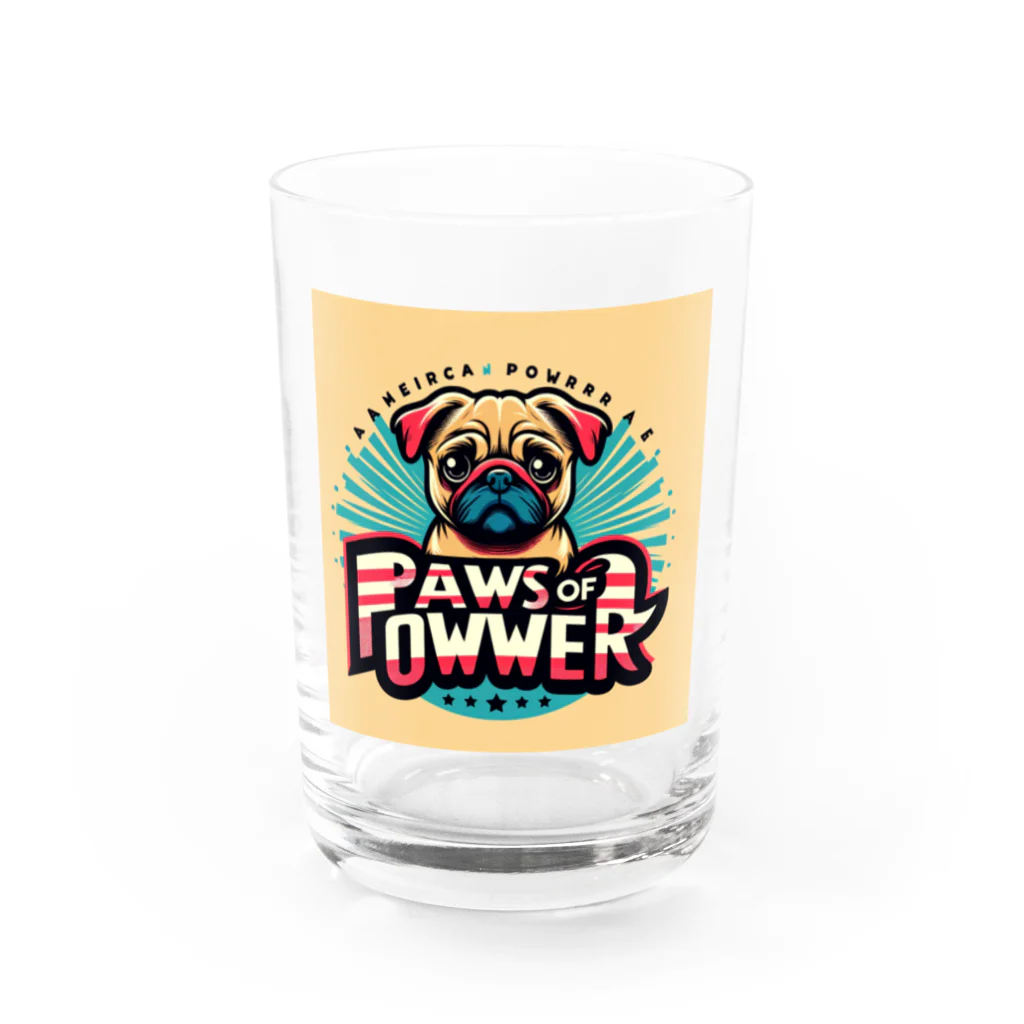 Urban pawsのパグチワワ「Paws of Power」 グラス前面