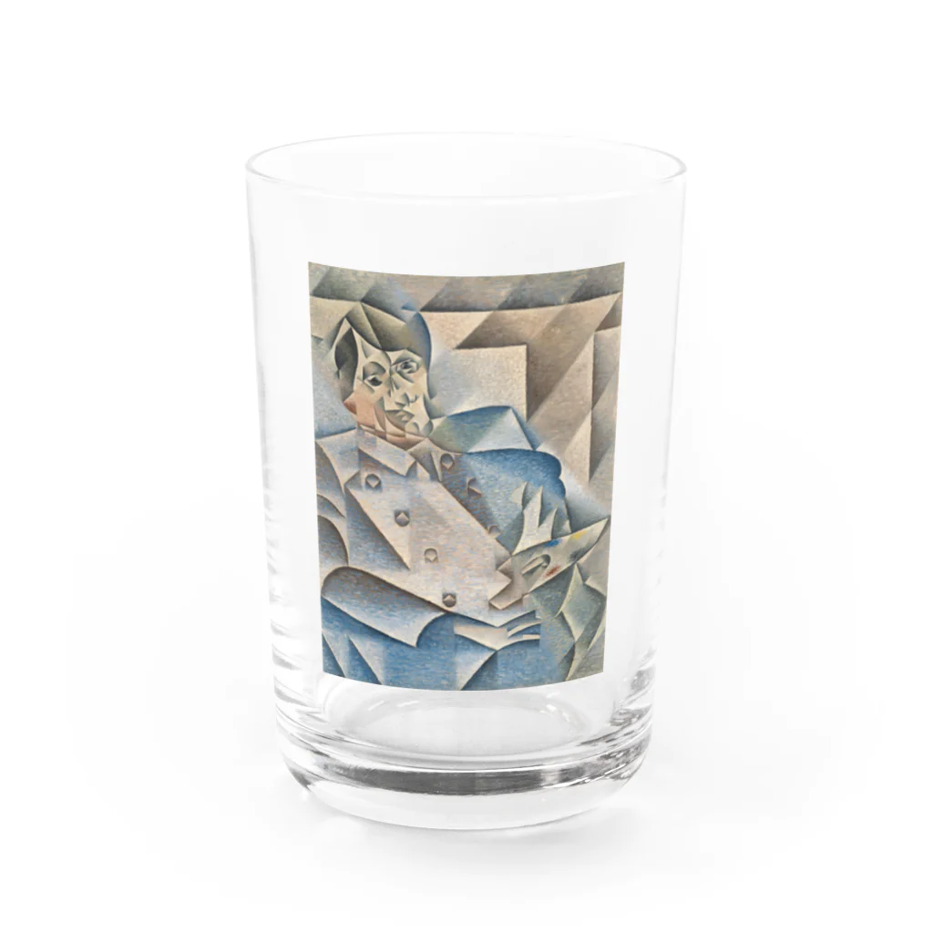 世界美術商店のピカソの肖像画 / Portrait of Pablo Picasso Water Glass :front