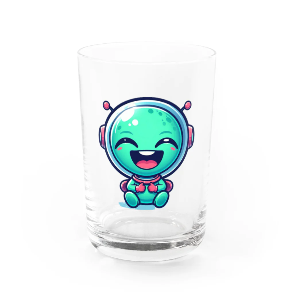 おふざけの爆笑宇宙人 Water Glass :front