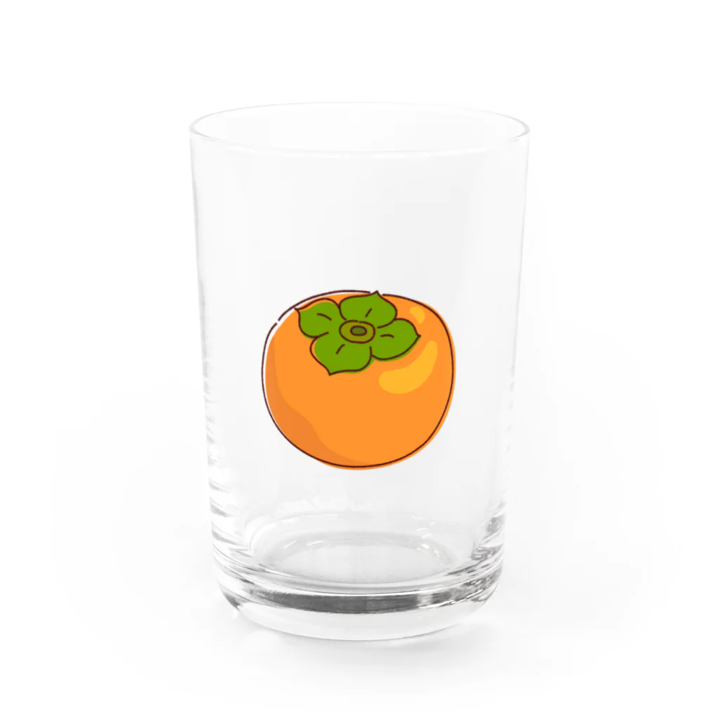 kudamono_fruits0730のかき Water Glass :front