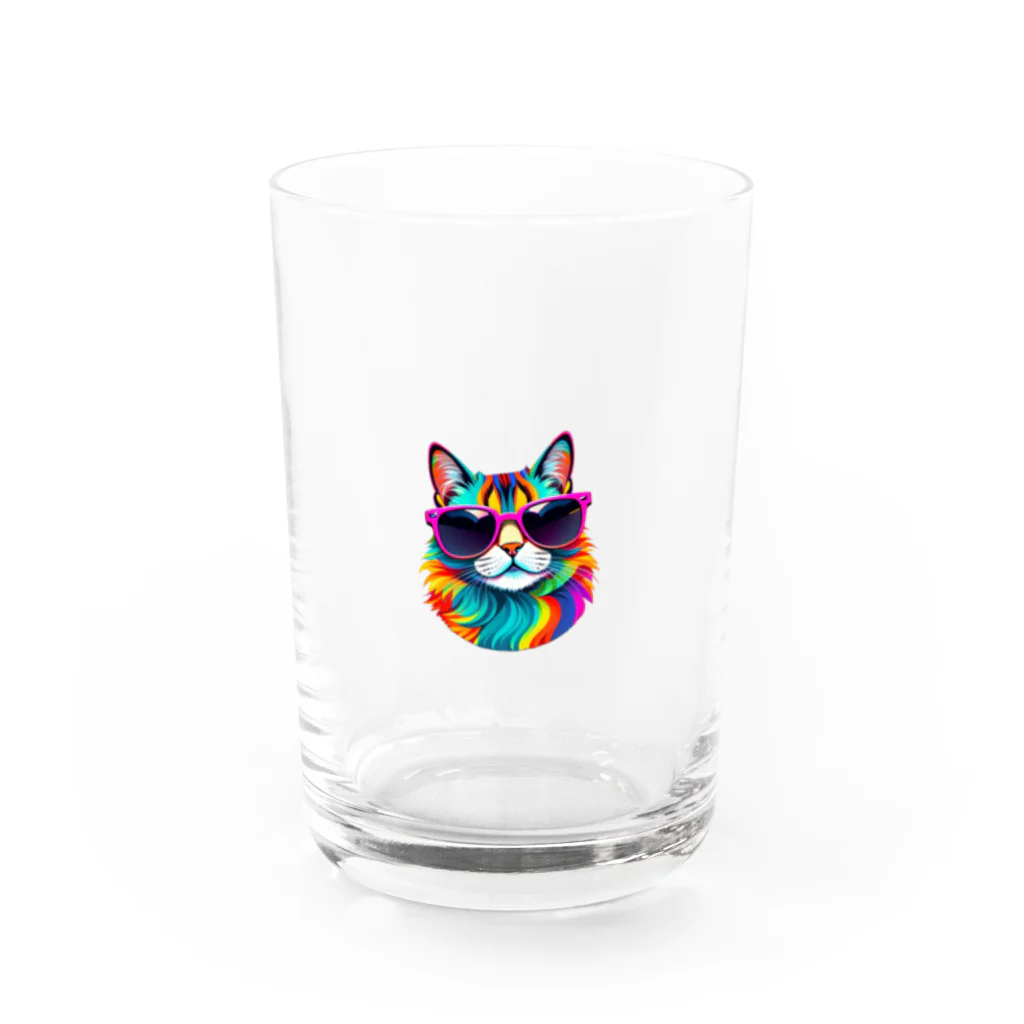 629_CAT_ARTのグラカラキャット2 Water Glass :front