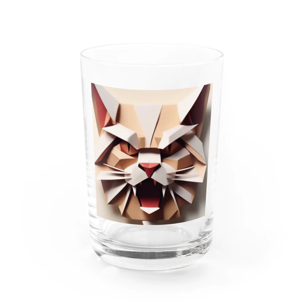 tyu0972の吠える猫 Water Glass :front