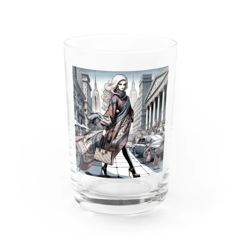 Moichi Designs Shop-2023のニューヨークマダム Water Glass :front