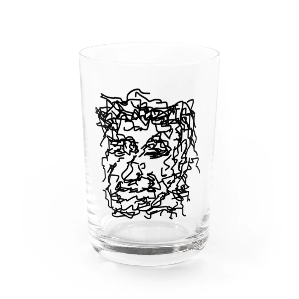 nisgataのangry old man 001 Water Glass :front