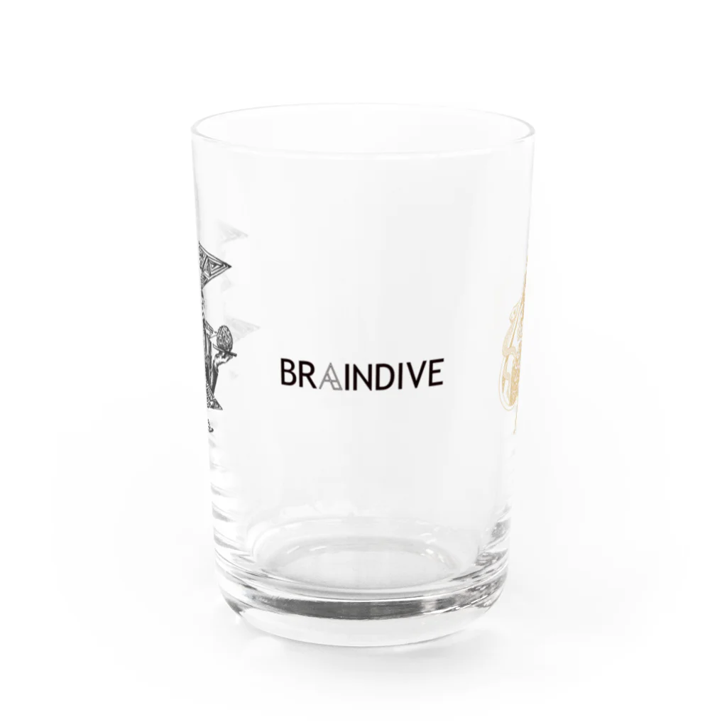 あたらしくんのオンラインショプの【BRAINDIVE】ミスティックアイグラス Water Glass :front