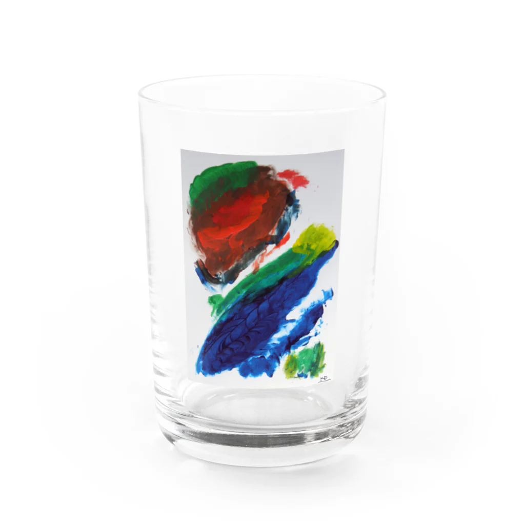 ぴくちゃー55の仲間同士 Water Glass :front