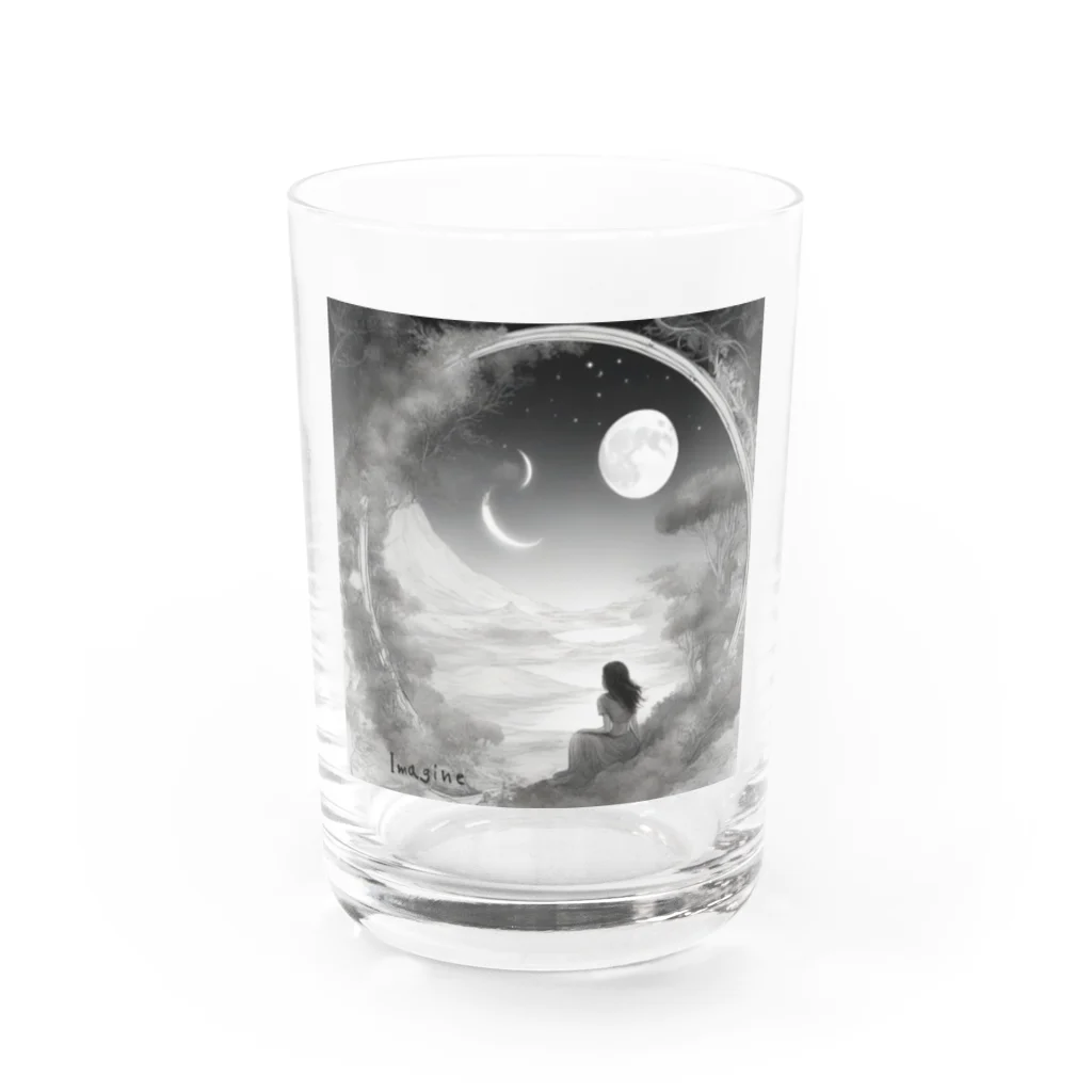 MOONのImagine　moonシリーズ１ Water Glass :front