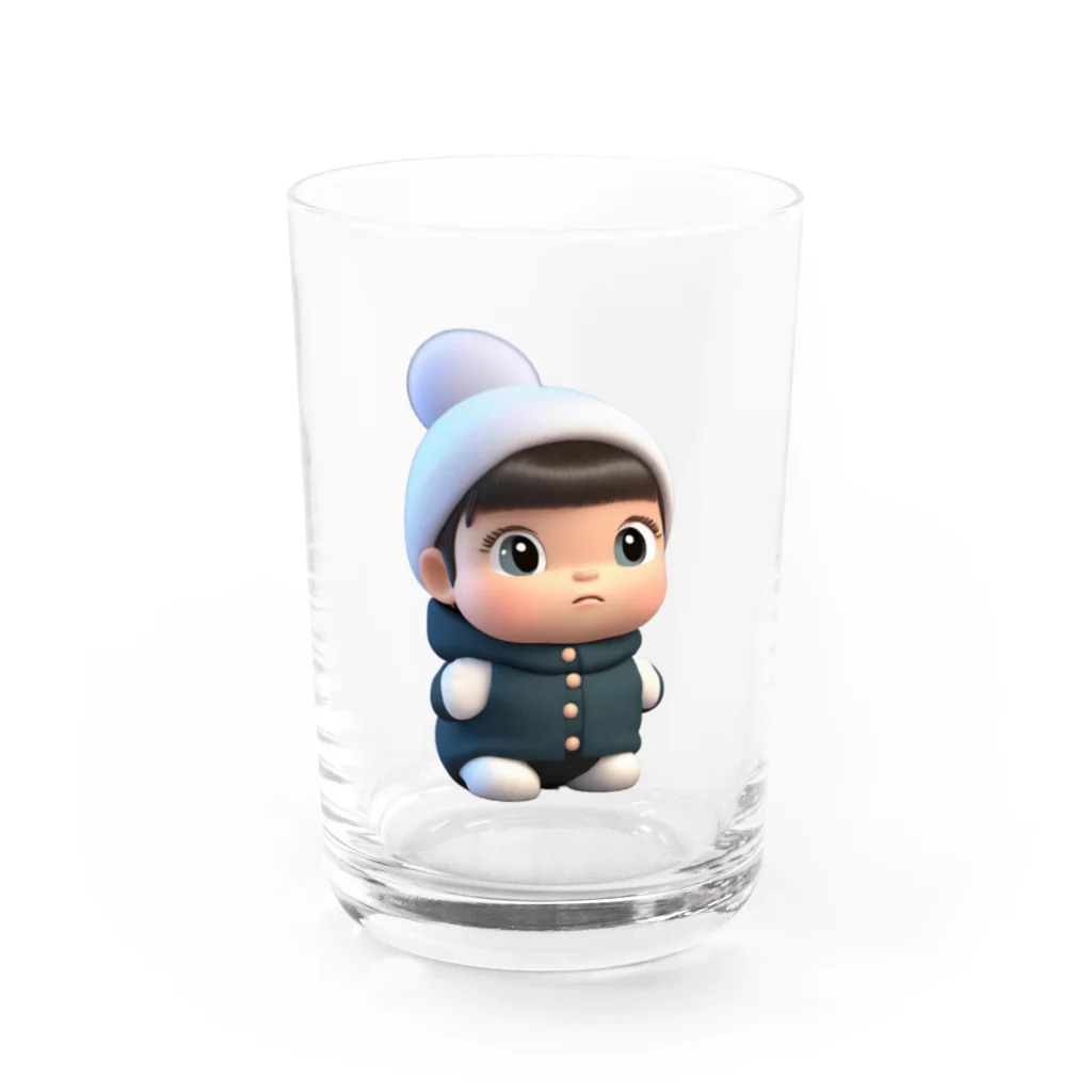 ぱんだまんの小さな男の子 Water Glass :front