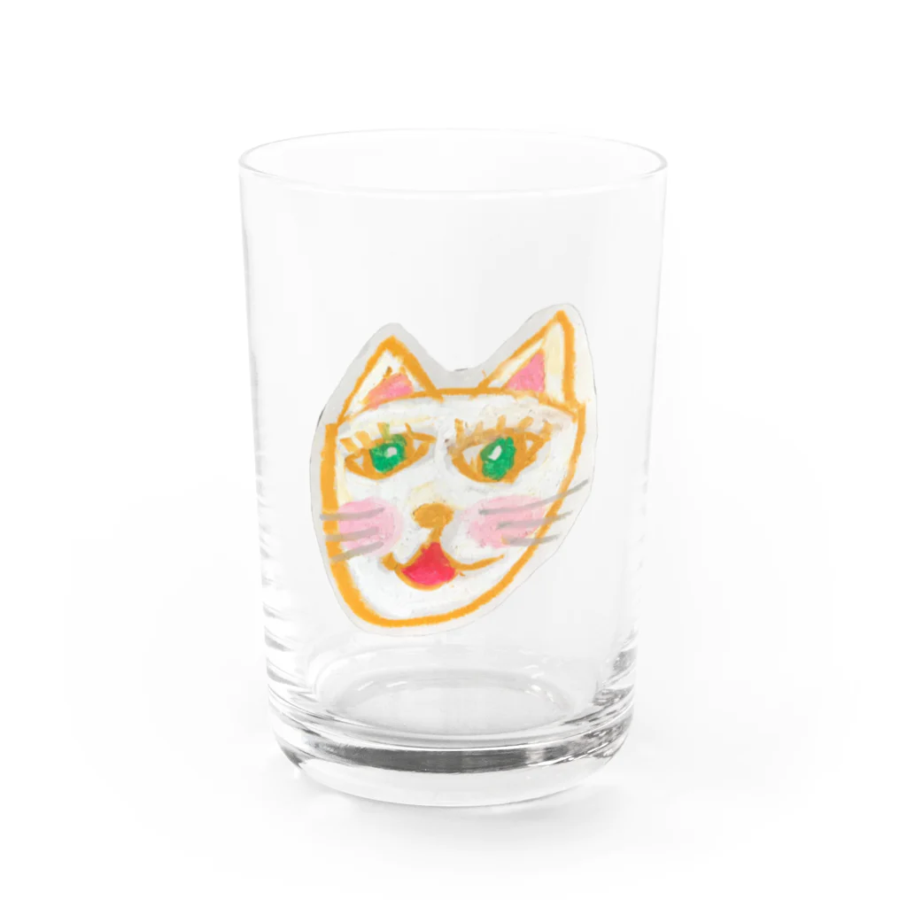 AORBのクレヨンキャット Water Glass :front