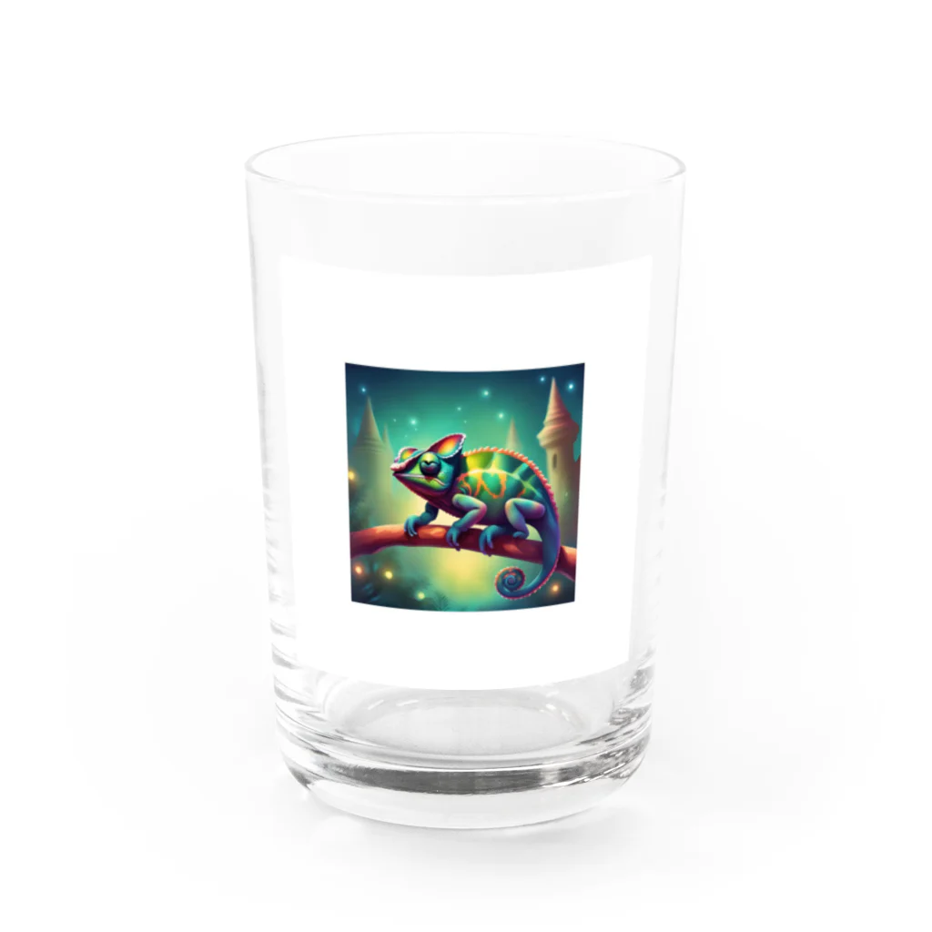 SUZURIの幻想的なカメレオン Water Glass :front