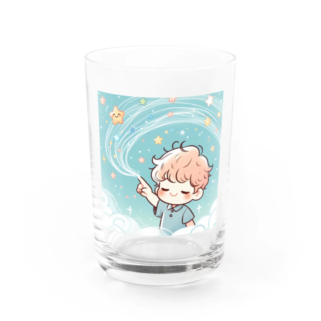fujiの華の星の子ども Water Glass :front