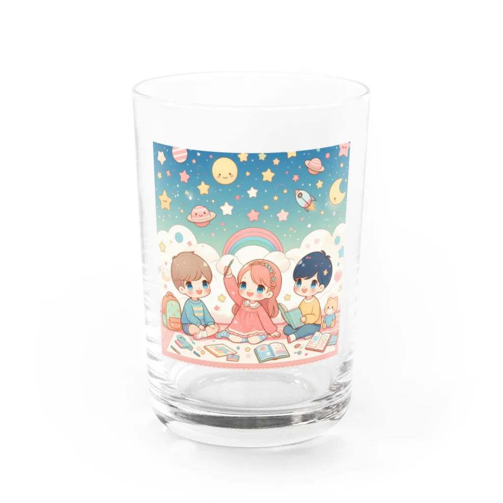fujiの華の星の子たち Water Glass :front